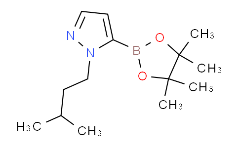 CAS No. 847818-77-3, 1-(3-Methylbutyl)-5-(4,4,5,5-tetramethyl-1,3,2-dioxaborolan-2-yl)-1H-pyrazole
