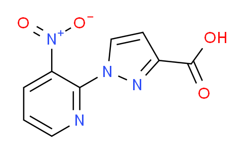 CAS No. 1006442-98-3, 1-(3-Nitropyridin-2-yl)-1H-pyrazole-3-carboxylic acid