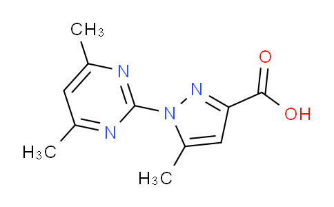 CAS No. 926016-42-4, 1-(4,6-Dimethylpyrimidin-2-yl)-5-methyl-1H-pyrazole-3-carboxylic acid