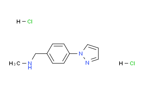 CAS No. 1185298-38-7, 1-(4-(1H-Pyrazol-1-yl)phenyl)-N-methylmethanamine dihydrochloride