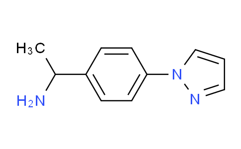 CAS No. 866782-06-1, 1-(4-(1H-Pyrazol-1-yl)phenyl)ethanamine