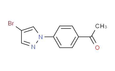 CAS No. 1182992-21-7, 1-(4-(4-Bromo-1H-pyrazol-1-yl)phenyl)ethanone