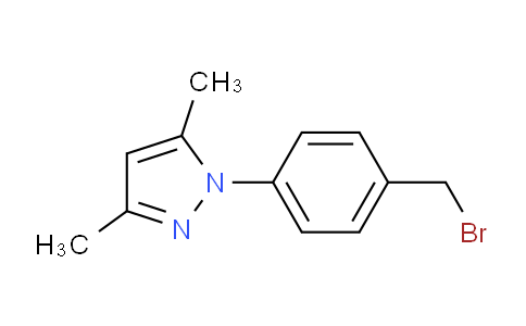 CAS No. 937796-05-9, 1-(4-(Bromomethyl)phenyl)-3,5-dimethyl-1H-pyrazole