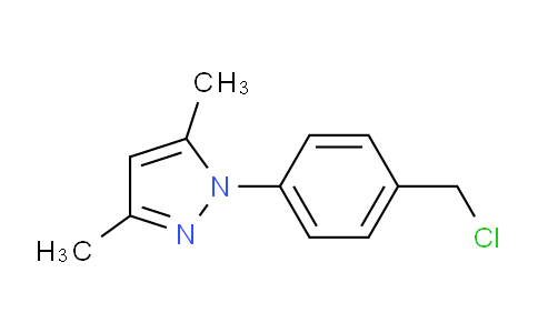 CAS No. 956508-17-1, 1-(4-(Chloromethyl)phenyl)-3,5-dimethyl-1H-pyrazole
