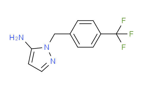 CAS No. 956438-49-6, 1-(4-(Trifluoromethyl)benzyl)-1H-pyrazol-5-amine
