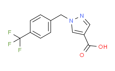 CAS No. 1174666-17-1, 1-(4-(Trifluoromethyl)benzyl)-1H-pyrazole-4-carboxylic acid