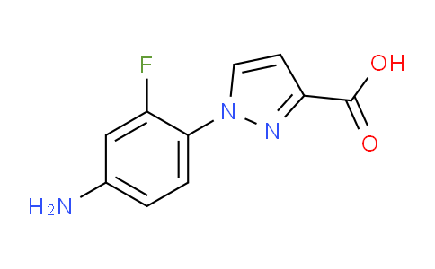 CAS No. 1356543-24-2, 1-(4-Amino-2-fluorophenyl)-1H-pyrazole-3-carboxylic acid