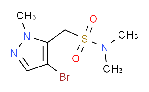 CAS No. 1710696-24-4, 1-(4-Bromo-1-methyl-1H-pyrazol-5-yl)-N,N-dimethylmethanesulfonamide