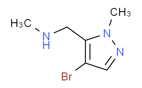 CAS No. 1001500-52-2, 1-(4-Bromo-1-methyl-1H-pyrazol-5-yl)-N-methylmethanamine