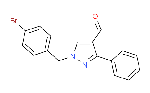 CAS No. 514801-11-7, 1-(4-Bromobenzyl)-3-phenyl-1H-pyrazole-4-carbaldehyde