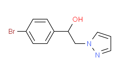 CAS No. 1263208-78-1, 1-(4-Bromophenyl)-2-(1H-pyrazol-1-yl)ethanol