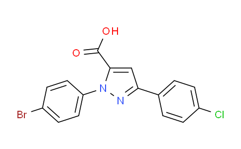 CAS No. 618102-43-5, 1-(4-Bromophenyl)-3-(4-chlorophenyl)-1H-pyrazole-5-carboxylic acid