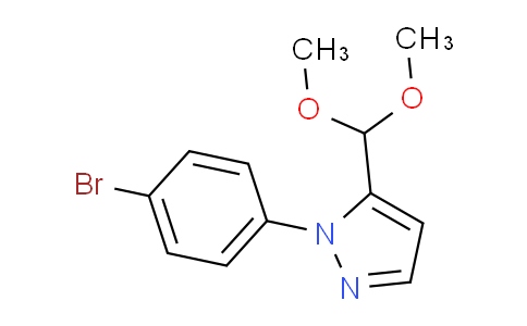 CAS No. 1269293-69-7, 1-(4-Bromophenyl)-5-(dimethoxymethyl)-1H-pyrazole