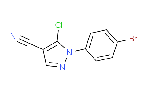 CAS No. 102996-37-2, 1-(4-Bromophenyl)-5-chloro-1H-pyrazole-4-carbonitrile