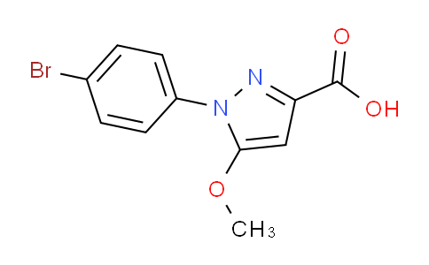 CAS No. 263237-96-3, 1-(4-Bromophenyl)-5-methoxy-1H-pyrazole-3-carboxylic acid