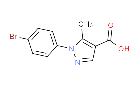 CAS No. 187998-44-3, 1-(4-Bromophenyl)-5-methyl-1H-pyrazole-4-carboxylic acid