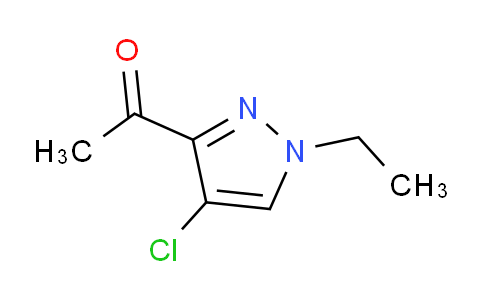 CAS No. 1006434-27-0, 1-(4-Chloro-1-ethyl-1H-pyrazol-3-yl)ethanone