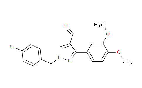 DY644731 | 588676-84-0 | 1-(4-Chlorobenzyl)-3-(3,4-dimethoxyphenyl)-1H-pyrazole-4-carbaldehyde