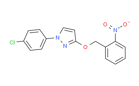 CAS No. 220368-29-6, 1-(4-Chlorophenyl)-3-((2-nitrobenzyl)oxy)-1H-pyrazole