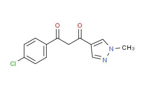 CAS No. 1503529-33-6, 1-(4-Chlorophenyl)-3-(1-methyl-1H-pyrazol-4-yl)propane-1,3-dione