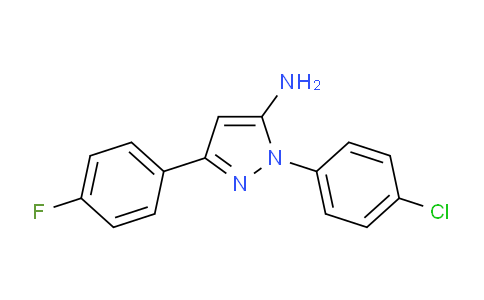 CAS No. 72411-55-3, 1-(4-Chlorophenyl)-3-(4-fluorophenyl)-1H-pyrazol-5-amine