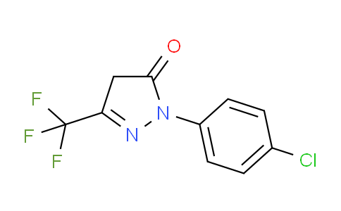 CAS No. 63695-48-7, 1-(4-Chlorophenyl)-3-(trifluoromethyl)-1H-pyrazol-5(4H)-one