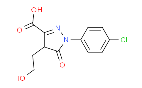 CAS No. 1262865-49-5, 1-(4-Chlorophenyl)-4-(2-hydroxyethyl)-5-oxo-4,5-dihydro-1H-pyrazole-3-carboxylic acid
