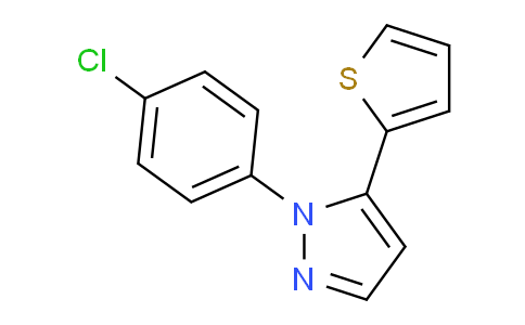 CAS No. 1269294-00-9, 1-(4-Chlorophenyl)-5-(thiophen-2-yl)-1H-pyrazole