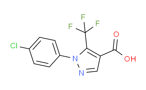 CAS No. 98534-80-6, 1-(4-Chlorophenyl)-5-(trifluoromethyl)-1H-pyrazole-4-carboxylic acid