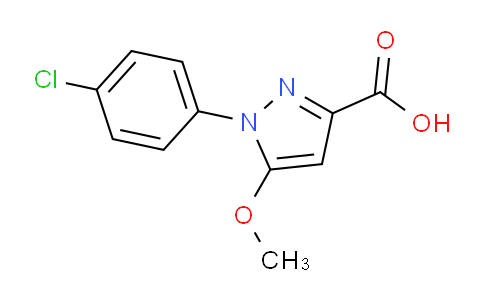 CAS No. 54709-10-3, 1-(4-Chlorophenyl)-5-methoxy-1H-pyrazole-3-carboxylic acid