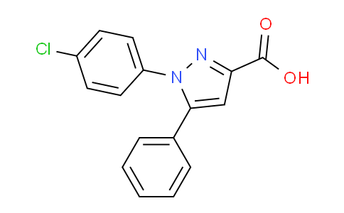 CAS No. 62160-86-5, 1-(4-Chlorophenyl)-5-phenyl-1H-pyrazole-3-carboxylic acid