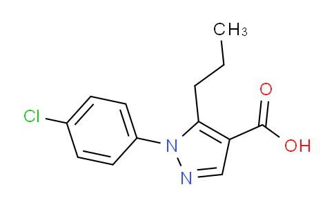 CAS No. 175137-17-4, 1-(4-Chlorophenyl)-5-propyl-1H-pyrazole-4-carboxylic acid