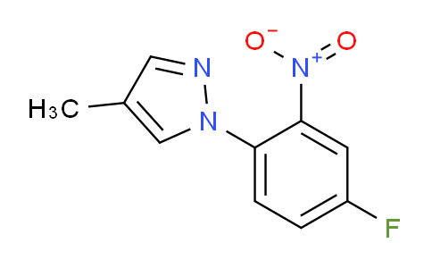 CAS No. 1170905-81-3, 1-(4-Fluoro-2-nitrophenyl)-4-methyl-1H-pyrazole