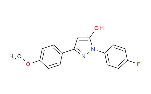 CAS No. 1006583-02-3, 1-(4-Fluorophenyl)-3-(4-methoxyphenyl)-1H-pyrazol-5-ol