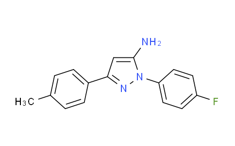 CAS No. 618098-12-7, 1-(4-Fluorophenyl)-3-(p-tolyl)-1H-pyrazol-5-amine