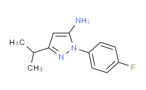 CAS No. 1154199-53-7, 1-(4-Fluorophenyl)-3-isopropyl-1H-pyrazol-5-amine