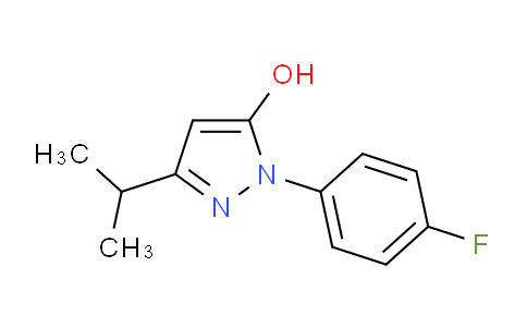 CAS No. 925633-11-0, 1-(4-Fluorophenyl)-3-isopropyl-1H-pyrazol-5-ol