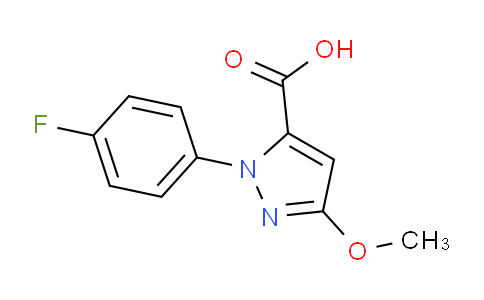 CAS No. 1781775-18-5, 1-(4-Fluorophenyl)-3-methoxy-1H-pyrazole-5-carboxylic acid