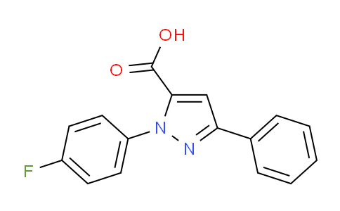 CAS No. 618101-93-2, 1-(4-Fluorophenyl)-3-phenyl-1H-pyrazole-5-carboxylic acid
