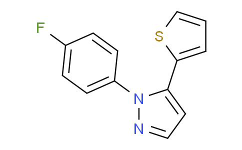 CAS No. 1269291-65-7, 1-(4-Fluorophenyl)-5-(thiophen-2-yl)-1H-pyrazole