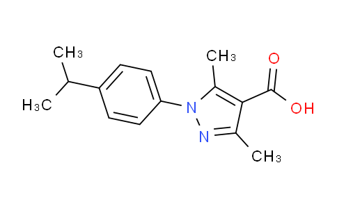 CAS No. 1171764-30-9, 1-(4-Isopropylphenyl)-3,5-dimethyl-1H-pyrazole-4-carboxylic acid