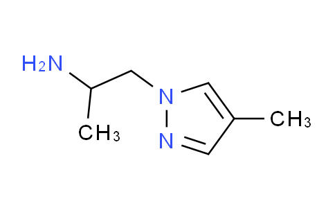 CAS No. 1006483-34-6, 1-(4-Methyl-1H-pyrazol-1-yl)propan-2-amine