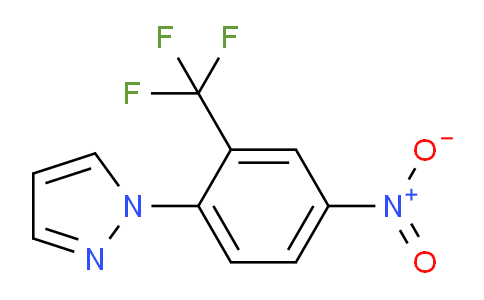 CAS No. 1177093-03-6, 1-(4-Nitro-2-(trifluoromethyl)phenyl)-1H-pyrazole