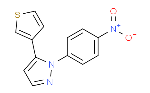 CAS No. 1269293-11-9, 1-(4-Nitrophenyl)-5-(thiophen-3-yl)-1H-pyrazole