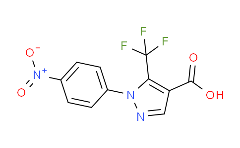 CAS No. 142818-03-9, 1-(4-Nitrophenyl)-5-(trifluoromethyl)-1H-pyrazole-4-carboxylic acid