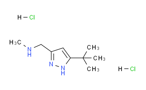 CAS No. 1231961-65-1, 1-(5-(tert-Butyl)-1H-pyrazol-3-yl)-N-methylmethanamine dihydrochloride
