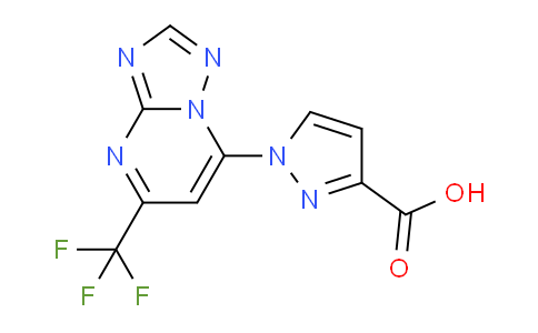 CAS No. 1708013-81-3, 1-(5-(Trifluoromethyl)-[1,2,4]triazolo[1,5-a]pyrimidin-7-yl)-1H-pyrazole-3-carboxylic acid