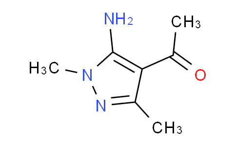 CAS No. 179810-58-3, 1-(5-Amino-1,3-dimethyl-1H-pyrazol-4-yl)ethanone