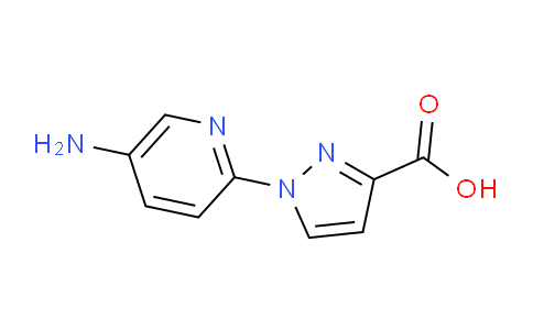 CAS No. 1170447-04-7, 1-(5-Aminopyridin-2-yl)-1H-pyrazole-3-carboxylic acid