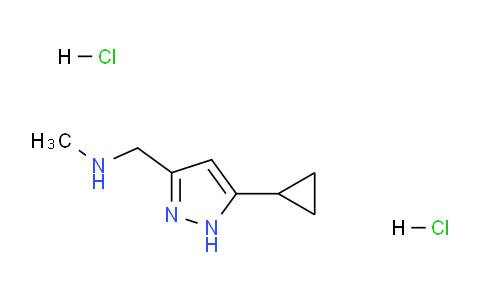 CAS No. 1231960-45-4, 1-(5-Cyclopropyl-1H-pyrazol-3-yl)-N-methylmethanamine dihydrochloride